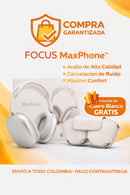 FOCUS MaxPhone™ – Audífonos Premium con Cancelación de Ruido + Funda de Cuero de Regalo