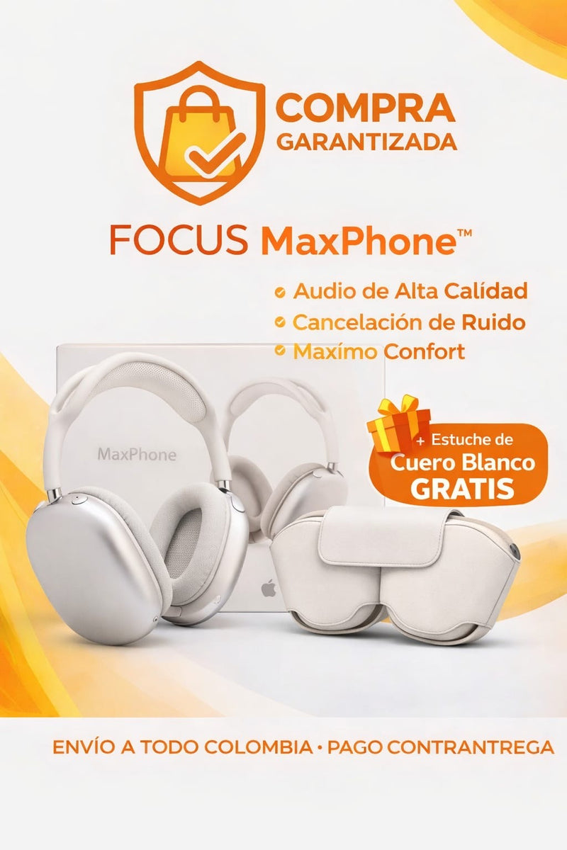 FOCUS MaxPhone™ – Audífonos Premium con Cancelación de Ruido + Funda de Cuero de Regalo